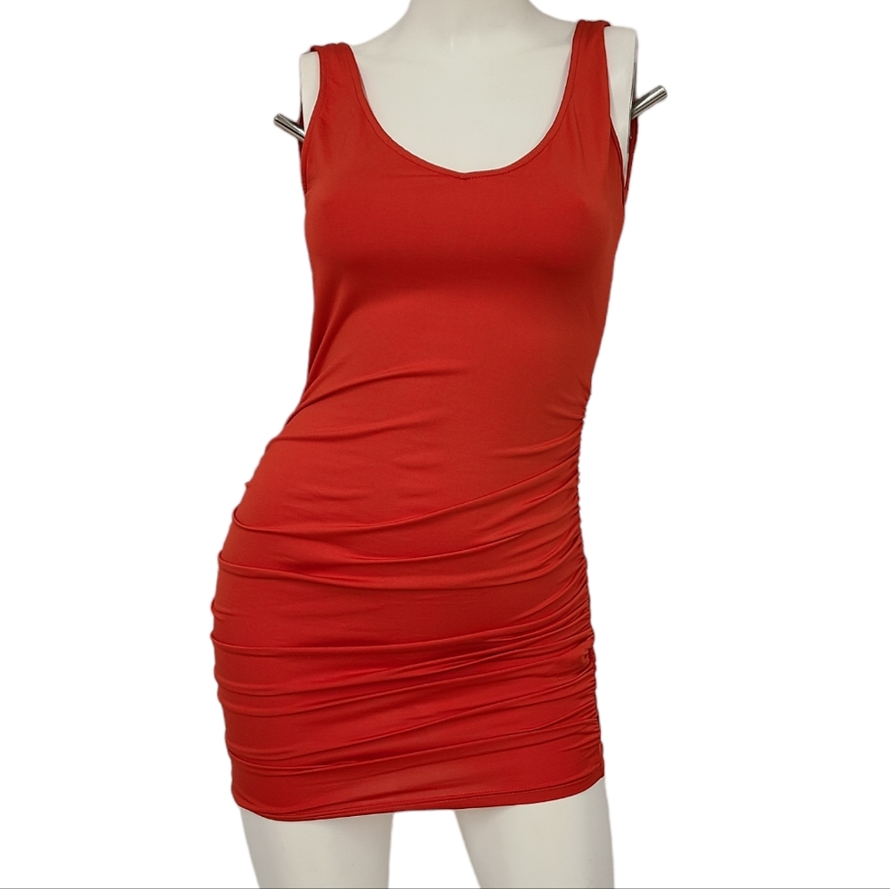 New with Tags Red Scrunch Dress size XS